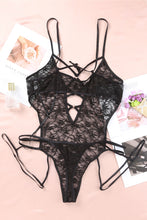 Load image into Gallery viewer, Strappy Lace Teddy - Plus Size